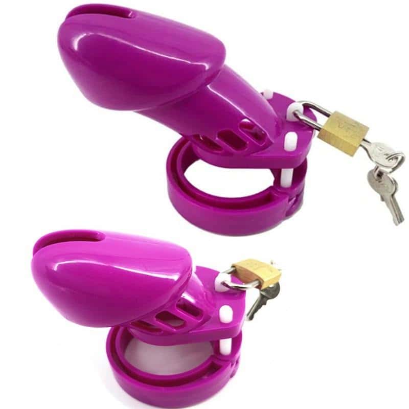 Jaula De Castidad Plástico Gb 6000 Violeta