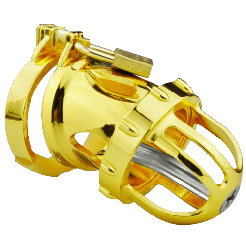 Jaula De Castidad Hombre - Metal - Dragón Oro