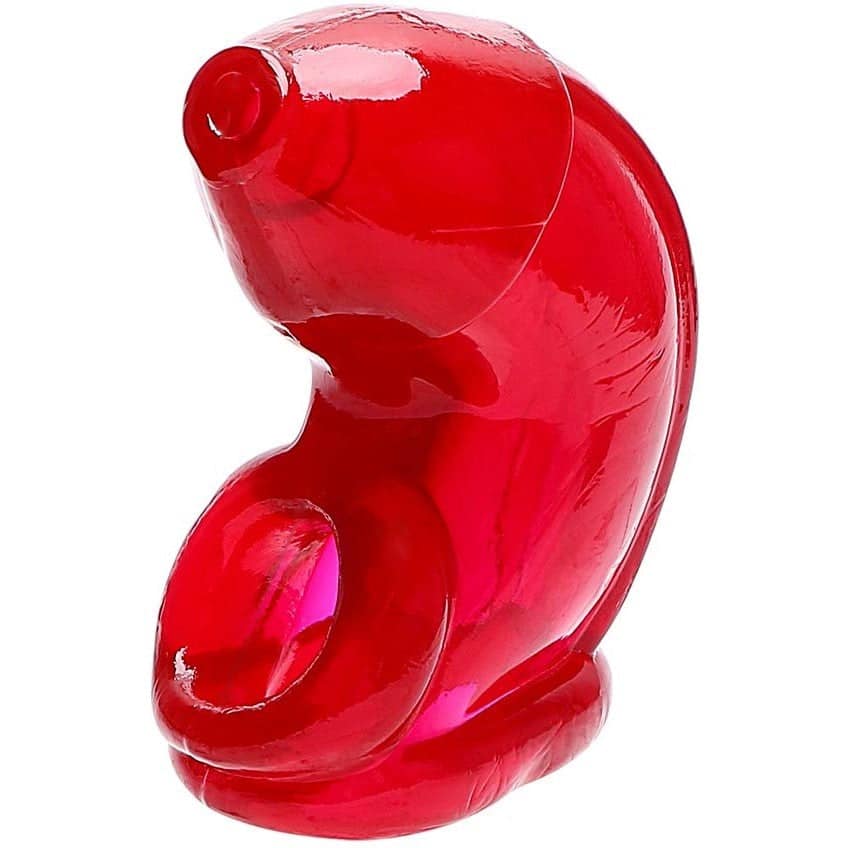 Jaula De Castidad Silicona Delicia Roja