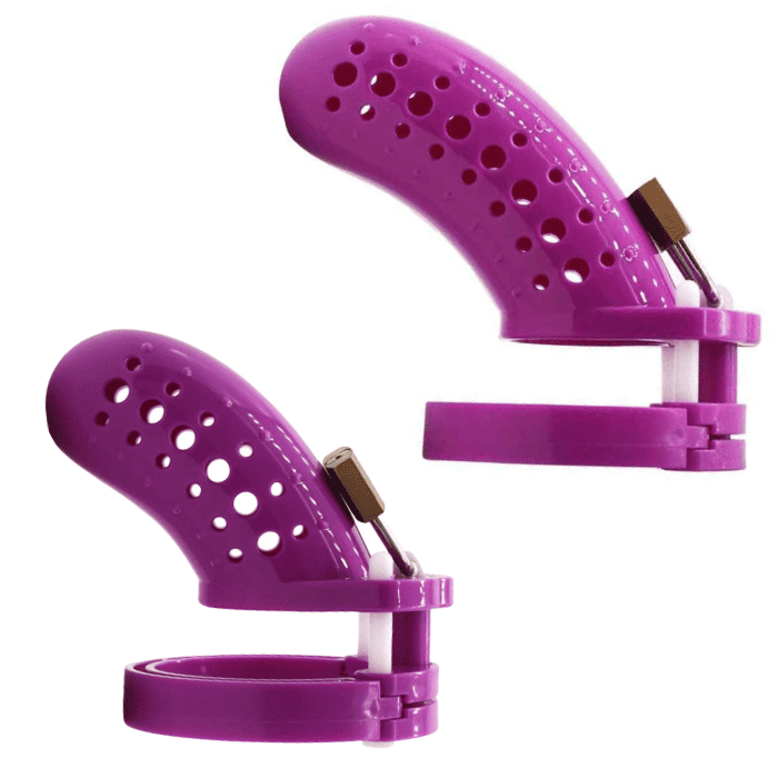 Jaula De Castidad Plástico Fx 10 Violeta