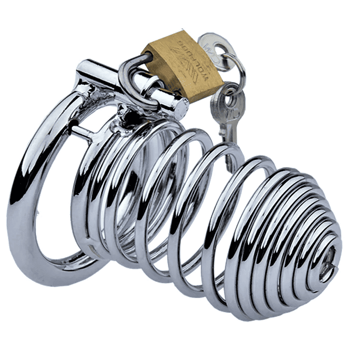 Jaula De Castidad Hombre - Metal - Espiral