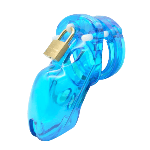 Jaula De Castidad Plástico Gb 3000 Azul Cielo