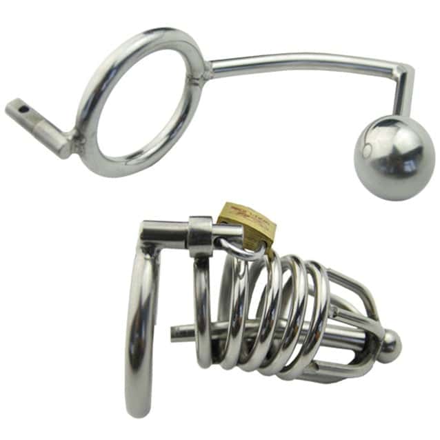 Jaula De Castidad - Metal - Hombre - Tapón Anal