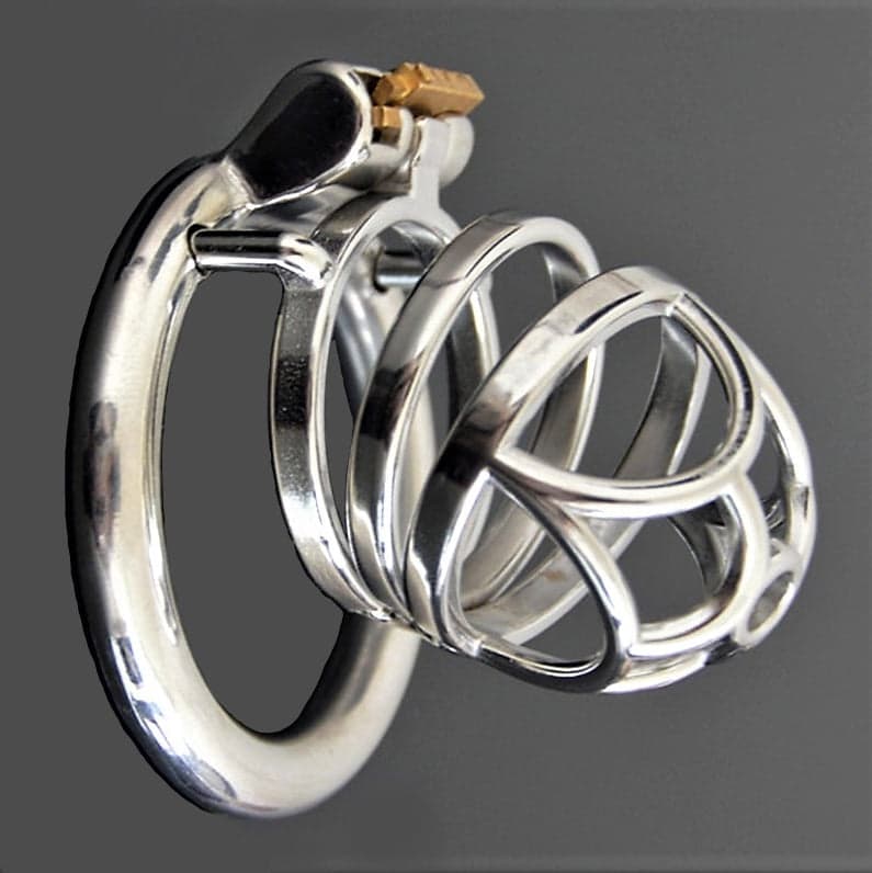 Jaula De Castidad Hombre - Metal - Flor M