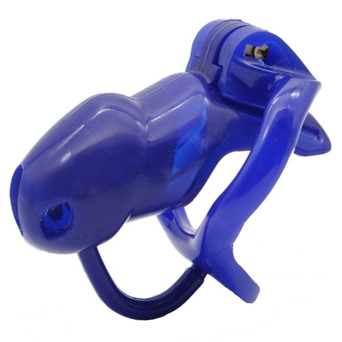 Jaula De Castidad Gb 7000 Azul De Resina
