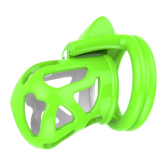 Jaula De Castidad Plástico Trueno Verde