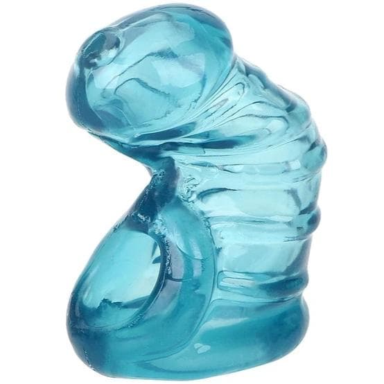Jaula De Castidad Silicona El Condón Azul