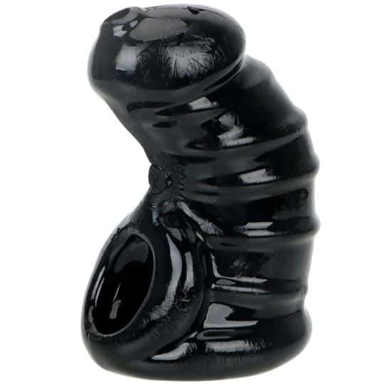 Jaula De Castidad Silicona El Condón Negro