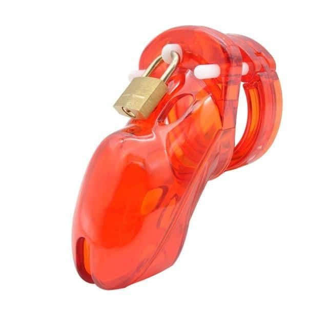 Jaula De Castidad Plástico Gb 3000 Rojo