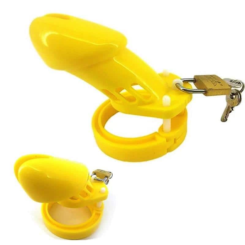 Jaula De Castidad Plástico Gb 6000 Amarillo